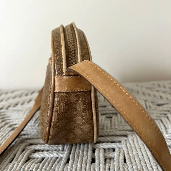 CELINE Paris Macadam Vinyl and Leather Crossbody Bag - Picture 7 of 14